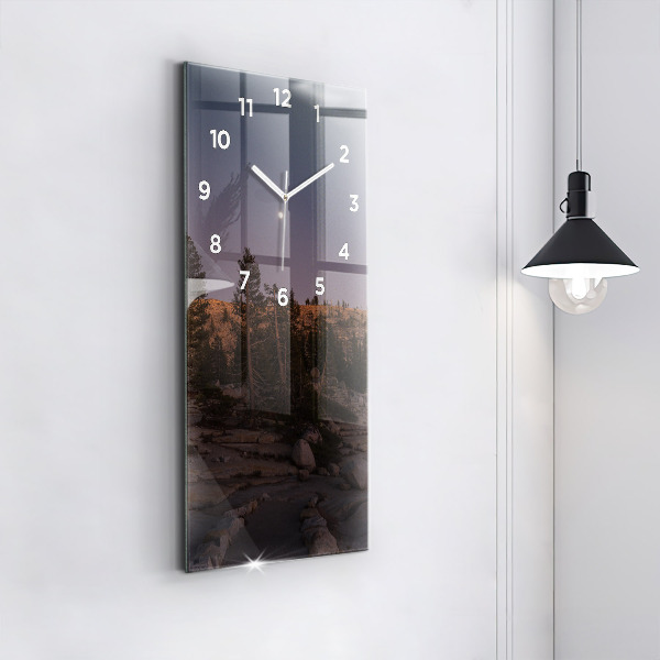 Horloge murale verticale Route rocheuse de Yosemite