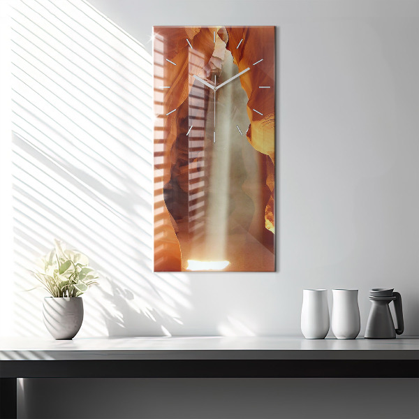 Horloge murale verticale Canyon du désert