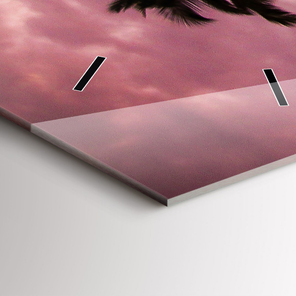 Horloge murale verticale Palmiers à Hawaï