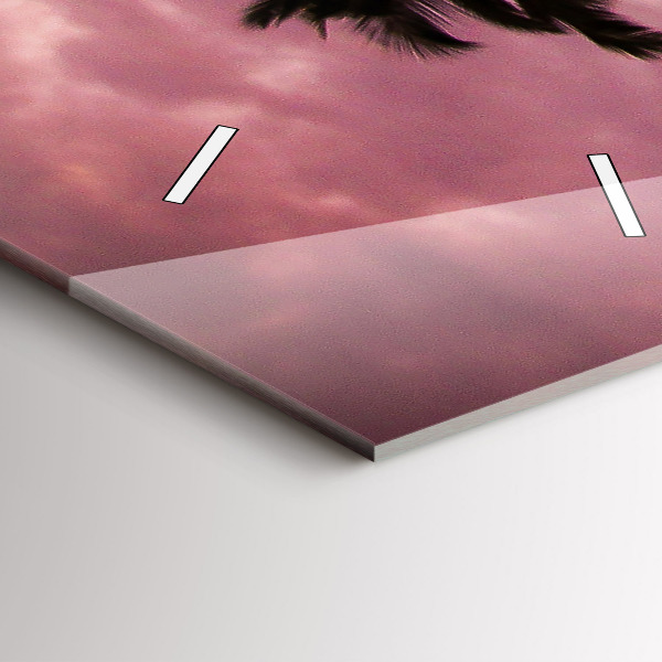 Horloge murale verticale Palmiers à Hawaï