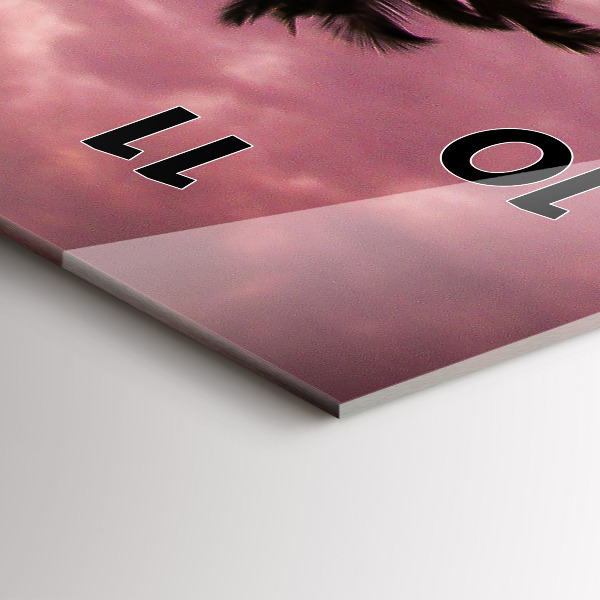 Horloge murale verticale Palmiers à Hawaï