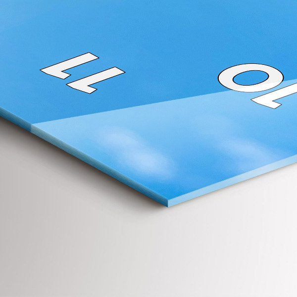 Horloge murale verticale Photographie aquatique