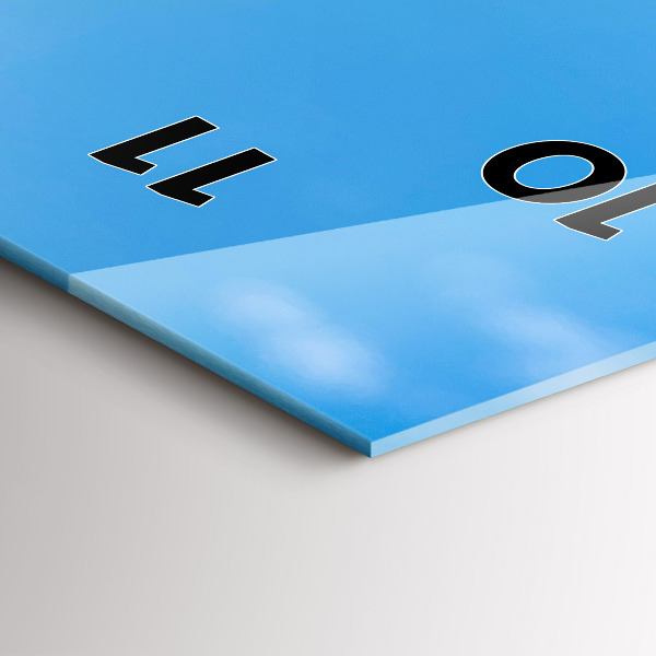 Horloge murale verticale Photographie aquatique