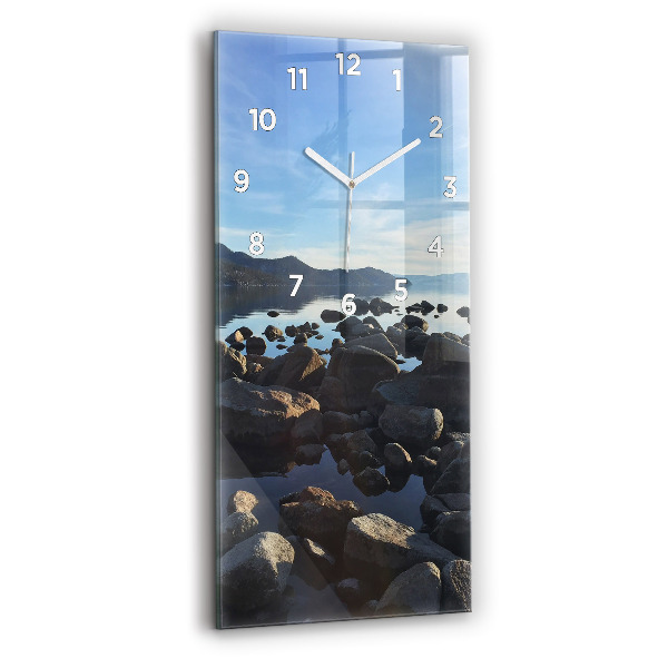 Horloge murale verticale Vue sur la mer