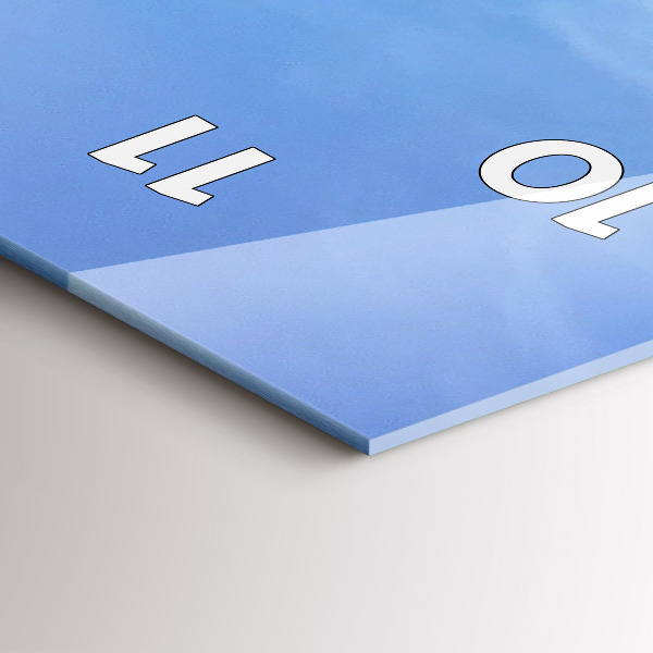 Horloge murale verticale Vue sur la mer