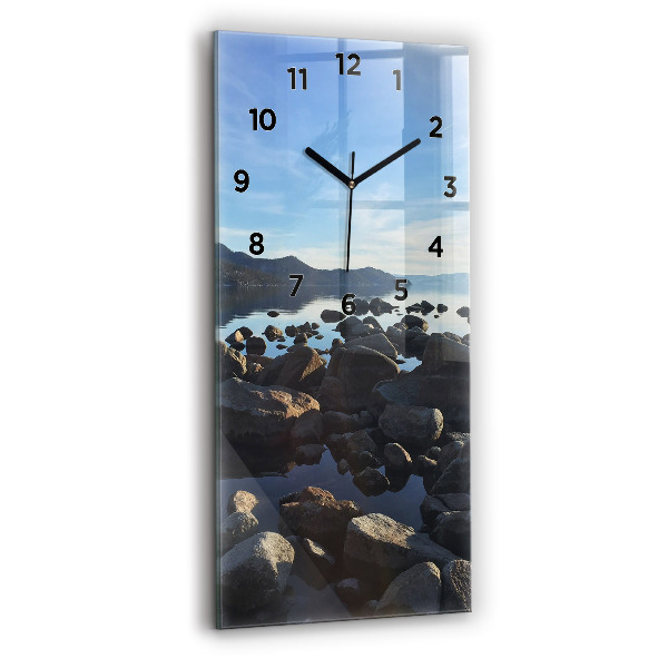 Horloge murale verticale Vue sur la mer