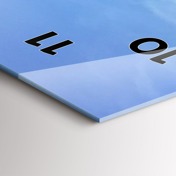 Horloge murale verticale Vue sur la mer