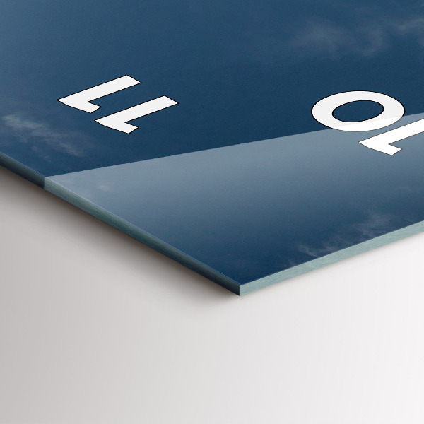 Horloge murale verticale Personne sur des skis nautiques