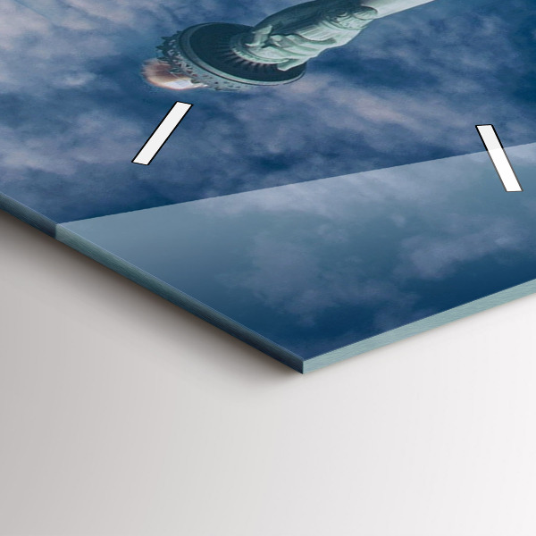 Horloge murale verticale Statue de la Liberté à New York