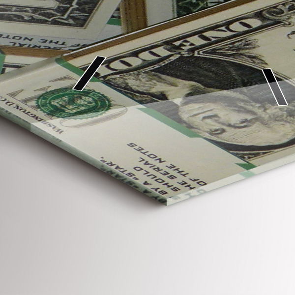 Horloge murale verticale 1 dollar américain