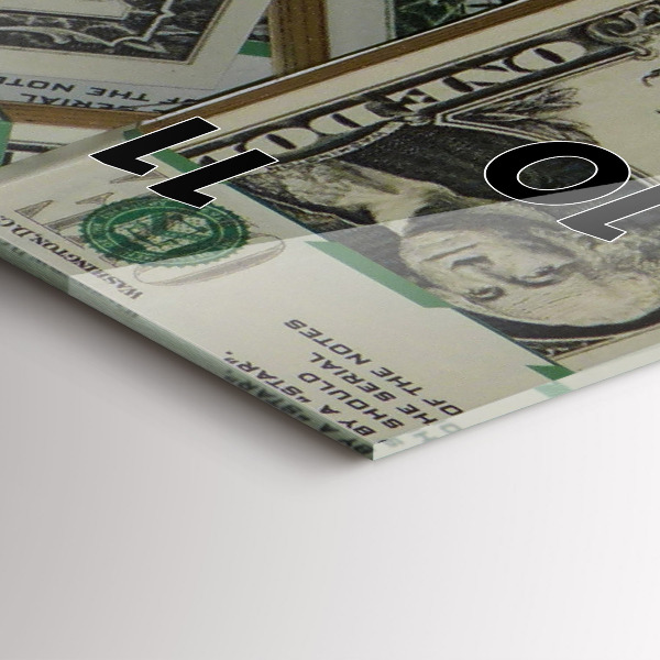 Horloge murale verticale 1 dollar américain