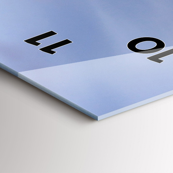 Horloge murale verticale Coucher de soleil sur la ville