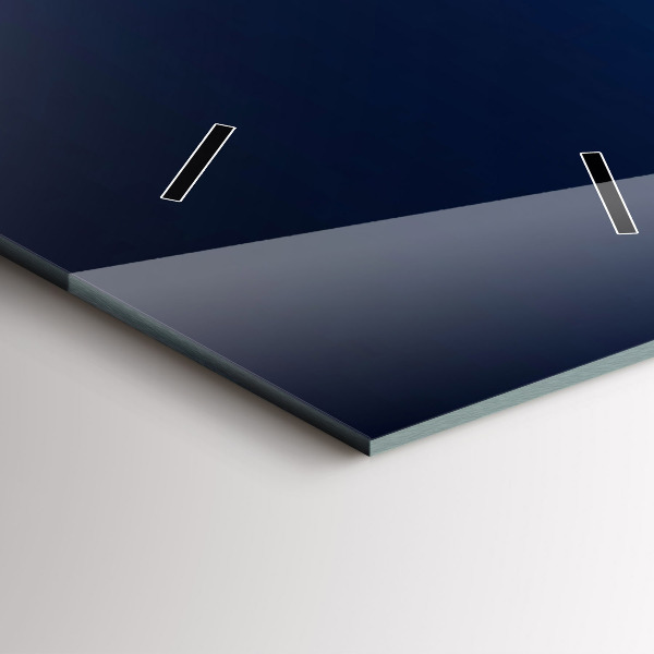 Horloge murale verticale Paysage de montagnes fluviales