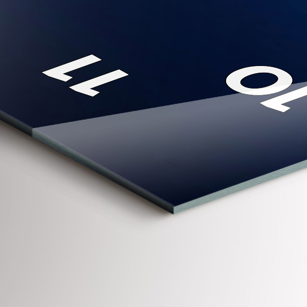 Horloge murale verticale Paysage de montagnes fluviales