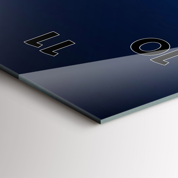 Horloge murale verticale Paysage de montagnes fluviales