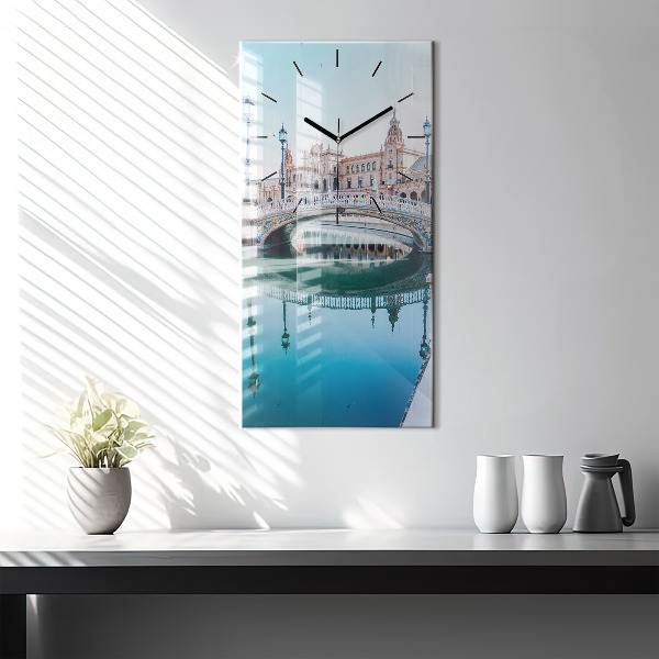 Horloge murale verticale 'Place d''Espagne à Séville'