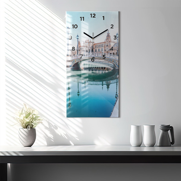 Horloge murale verticale 'Place d''Espagne à Séville'