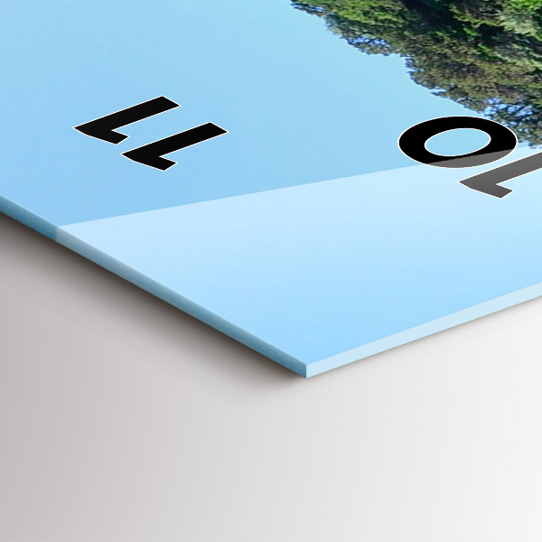 Horloge murale verticale Grotte sous-marine