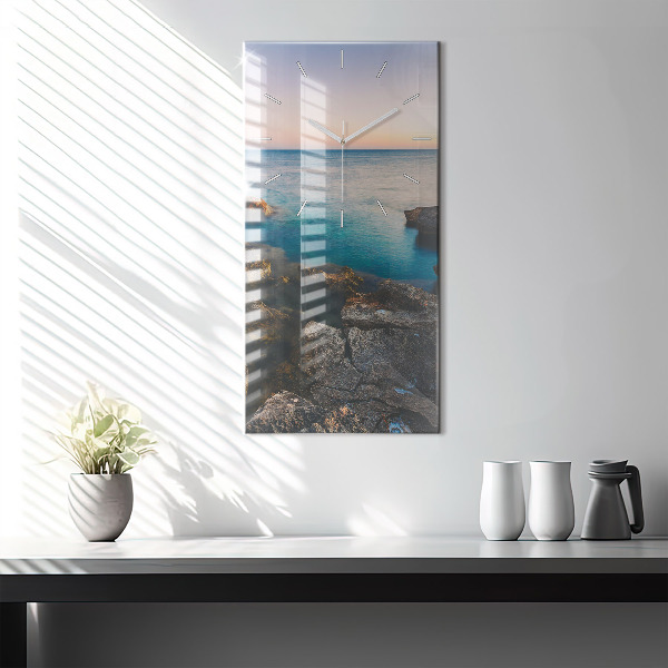 Horloge murale verticale Paysage marin