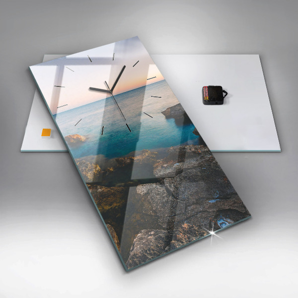 Horloge murale verticale Paysage marin