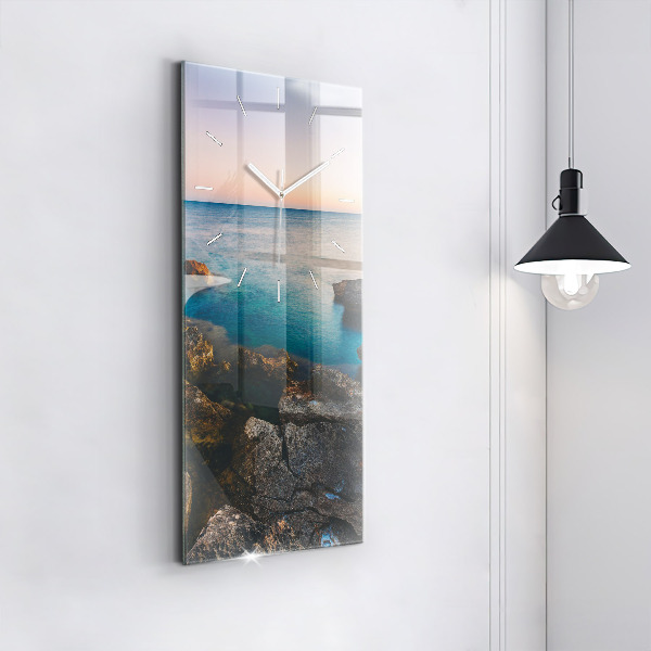 Horloge murale verticale Paysage marin