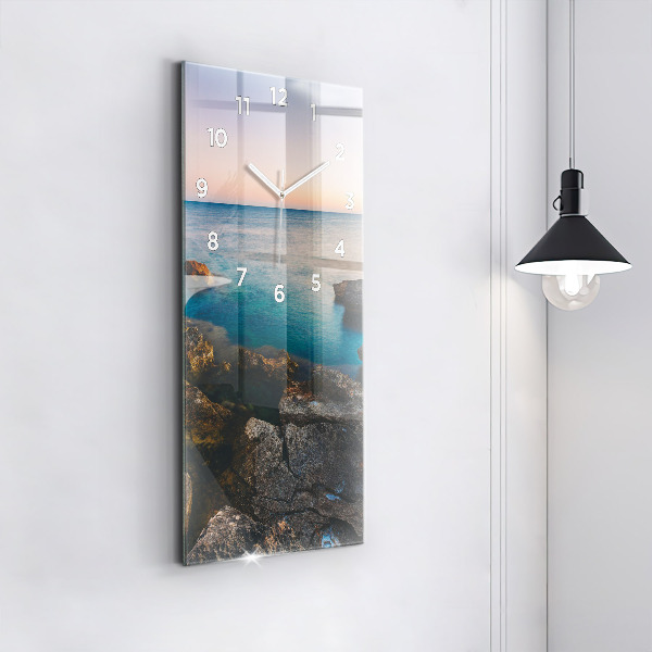 Horloge murale verticale Paysage marin