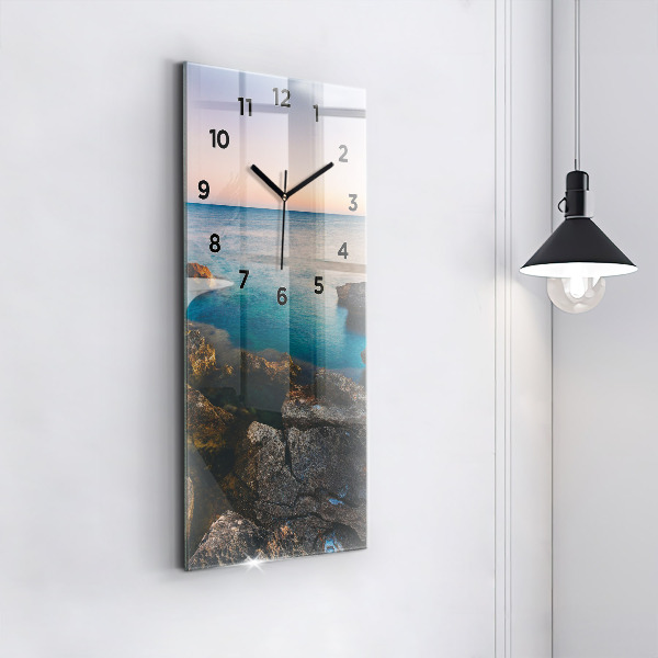 Horloge murale verticale Paysage marin