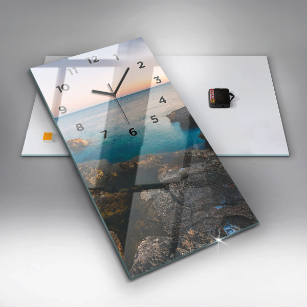 Horloge murale verticale Paysage marin