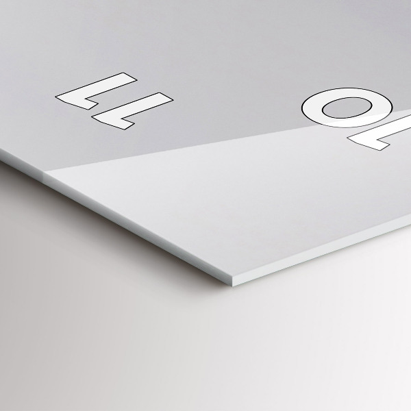 Horloge murale verticale Vue sur la mer Méditerranée