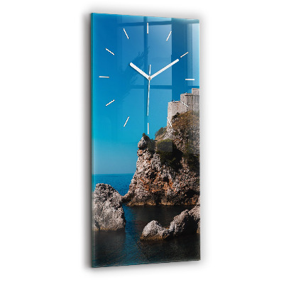 Horloge murale verticale Falaises de Dubrovnik