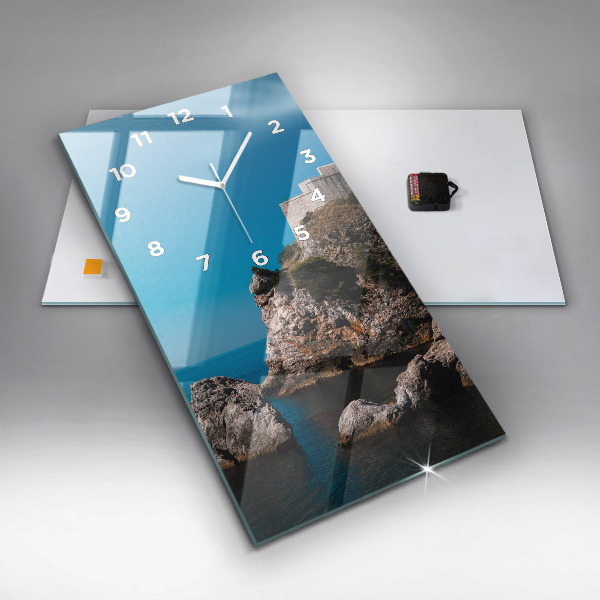 Horloge murale verticale Falaises de Dubrovnik