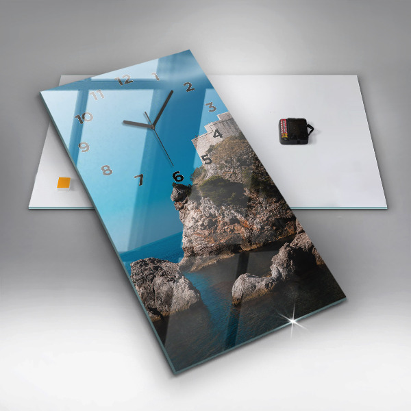 Horloge murale verticale Falaises de Dubrovnik