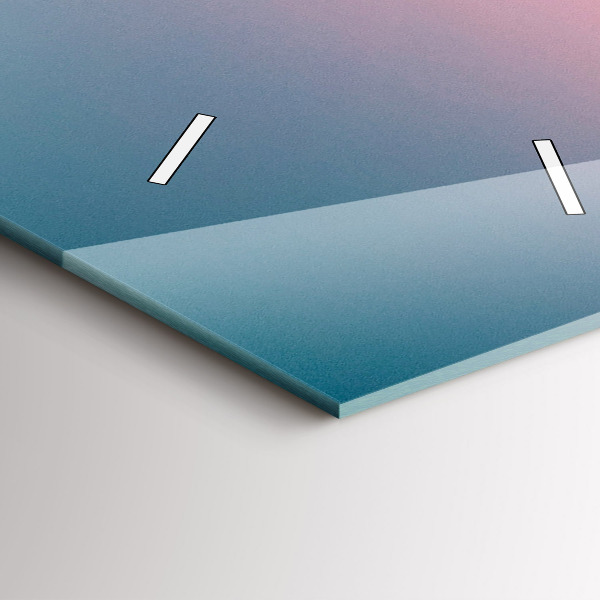 Horloge murale verticale Rochers au coucher du soleil