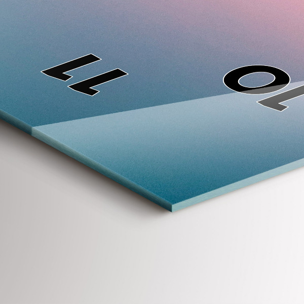 Horloge murale verticale Rochers au coucher du soleil