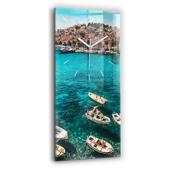 Horloge murale verticale Bateaux en Croatie