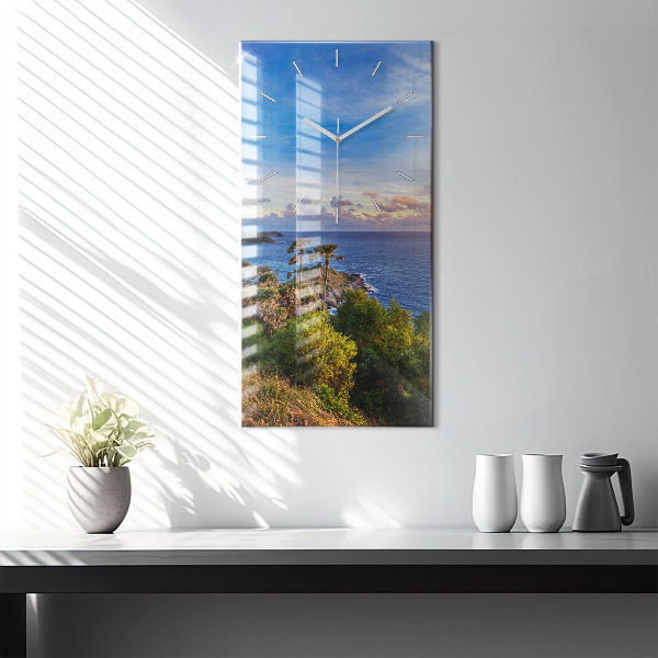Horloge rectangulaire verticale Phuket en Thaïlande