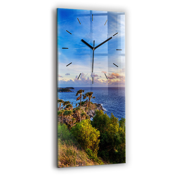 Horloge rectangulaire verticale Phuket en Thaïlande