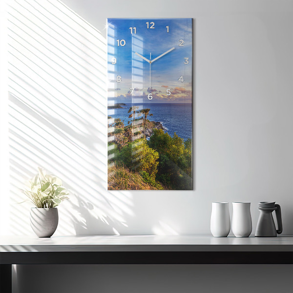 Horloge rectangulaire verticale Phuket en Thaïlande