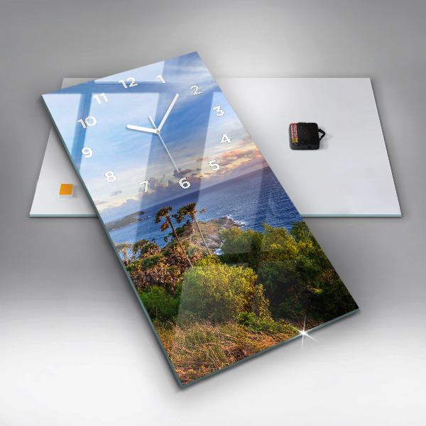Horloge rectangulaire verticale Phuket en Thaïlande