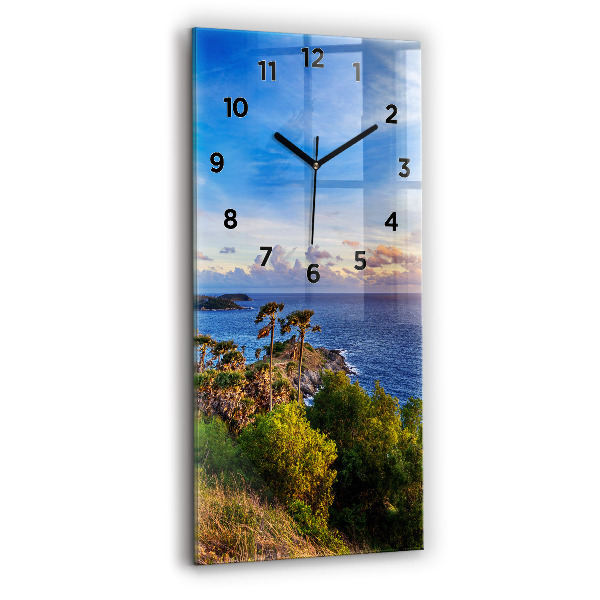 Horloge rectangulaire verticale Phuket en Thaïlande