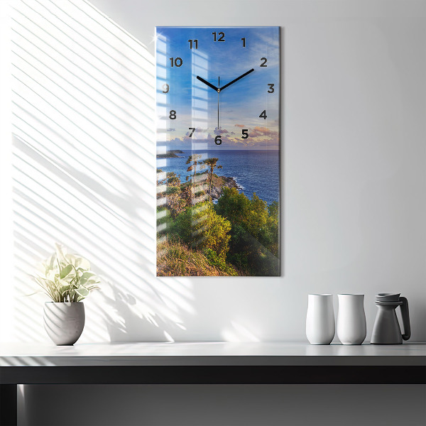 Horloge rectangulaire verticale Phuket en Thaïlande