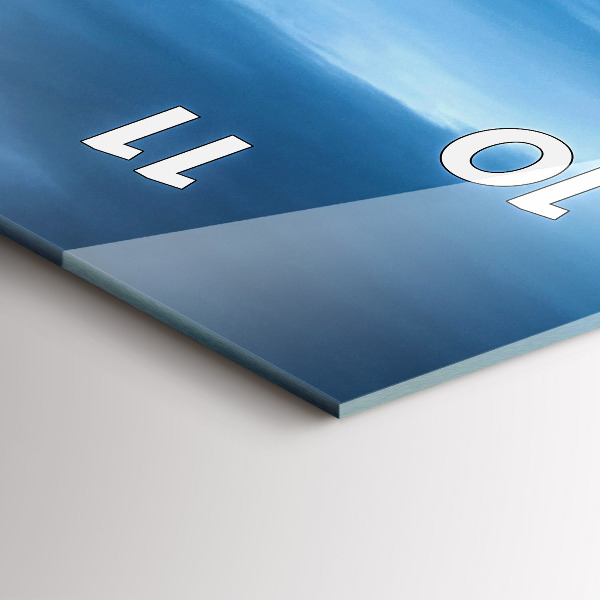 Horloge rectangulaire verticale Cascade de Gullfoss en Islande