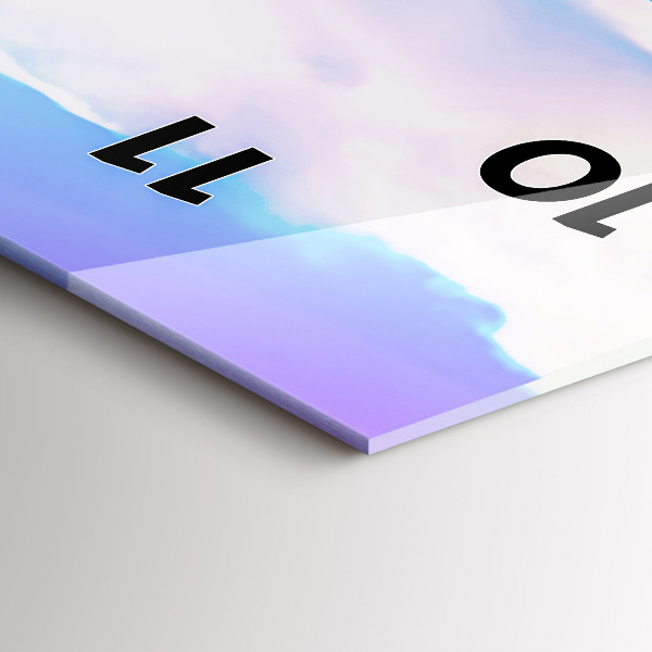 Horloge rectangulaire verticale Godafoss en Islande