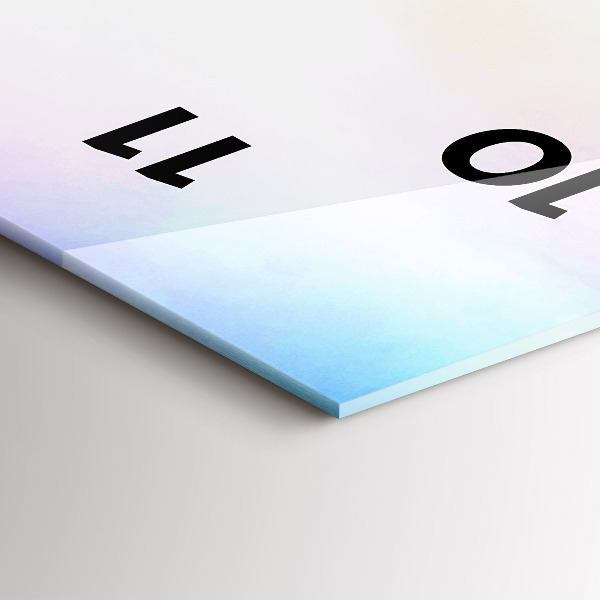 Horloge rectangulaire verticale Cascade en Islande