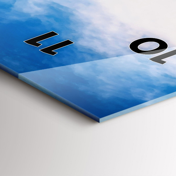 Horloge rectangulaire verticale Cascade en Islande