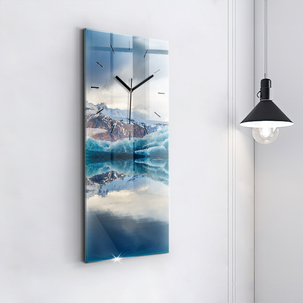 Horloge rectangulaire verticale Lac Jokulsarlon Islande