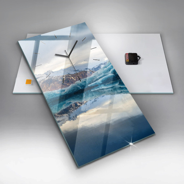 Horloge rectangulaire verticale Lac Jokulsarlon Islande