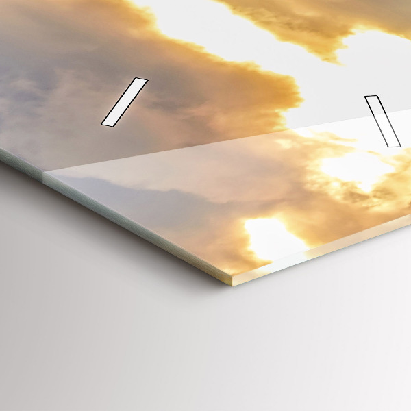 Horloge rectangulaire verticale Paysage avec forêts