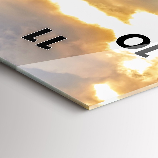 Horloge rectangulaire verticale Paysage avec forêts