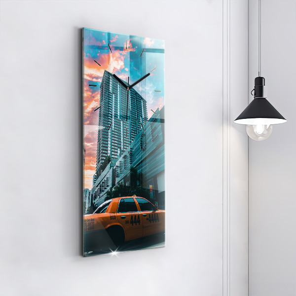 Horloge rectangulaire verticale Miami, Floride